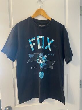 Fox Racing Tee Men’s XL Black Blue